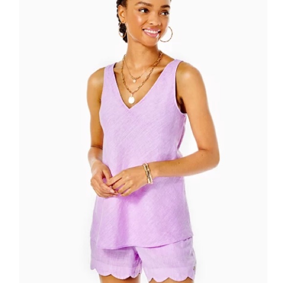 Lilly Pulitzer Tops - NWT Florin Sleeveless Linen Top 🌸